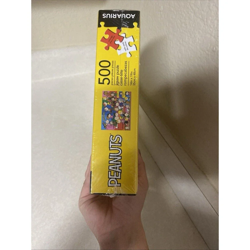 Factory Sealed Aquarius 500 Piece Peanuts Charlie Brown Jigsaw Puzzle #62-171